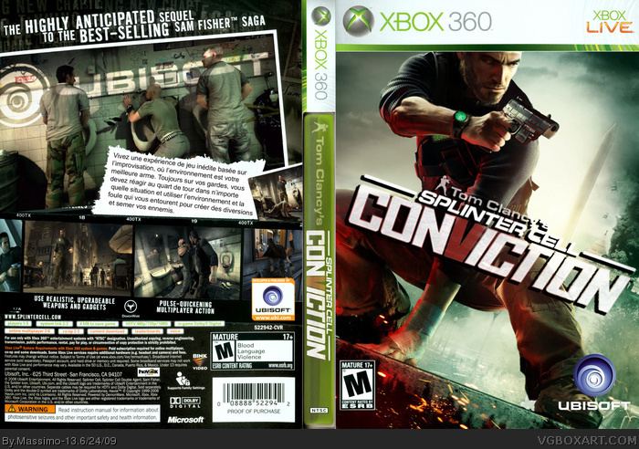 Tom Clancy's Splinter Cell: Conviction vgboxartcomboxes36030456splintercellconvict