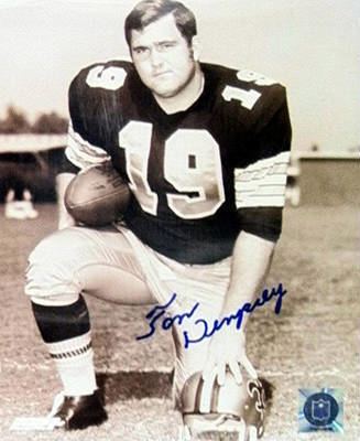 Tom Dempsey Signed 8X10 Photo Autograph Rams Road Kicking Auto w