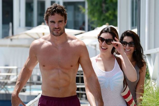 Tom Evans (rugby player) Model Kelly Brook and exScotland rugby star Thom Evans