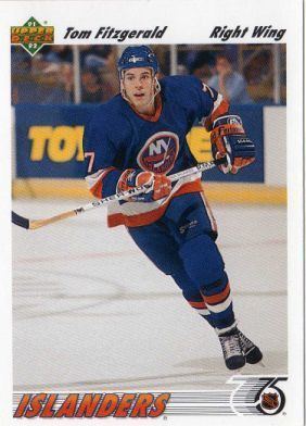 Tom Fitzgerald (ice hockey) NEW YORK ISLANDERS Tom Fitzgerald 389 UPPER DECK 19911992 NHL Ice