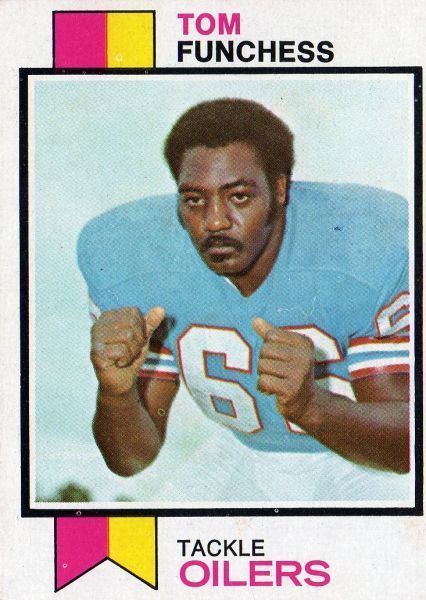 Tom Funchess HOUSTON OILERS Tom Funchess 376 TOPPS 1973 NFL American Football