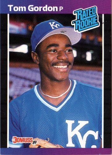 Tom Gordon KANSAS CITY ROYALS Tom Gordon 45 Rated Rookie DONRUSS