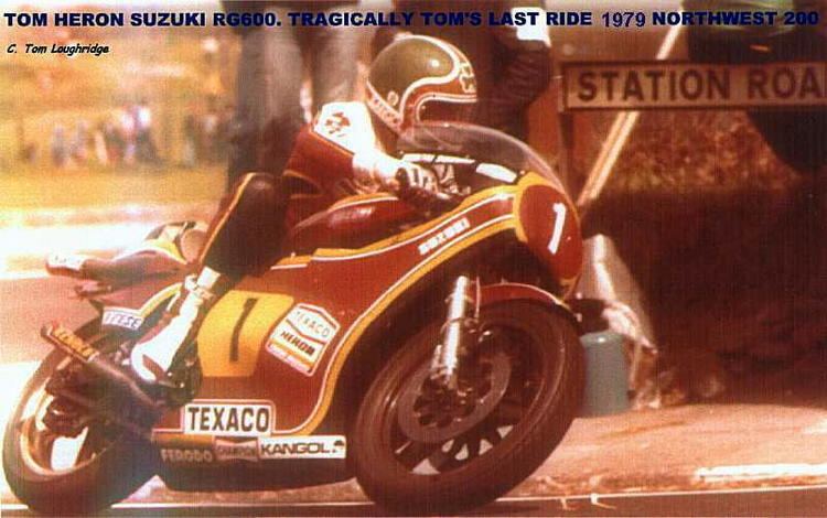Tom Herron Tom Loughridge racing Suzuki T500 and T20 IOM