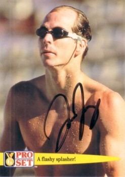Tom Jager Tom Jager swimming autographed Pro Set Guinness World Records card