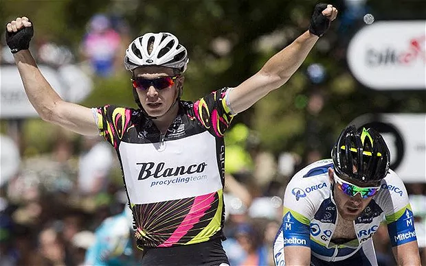 Tom-Jelte Slagter Tour Down Under 2013 stage three TomJelte Slagter wins