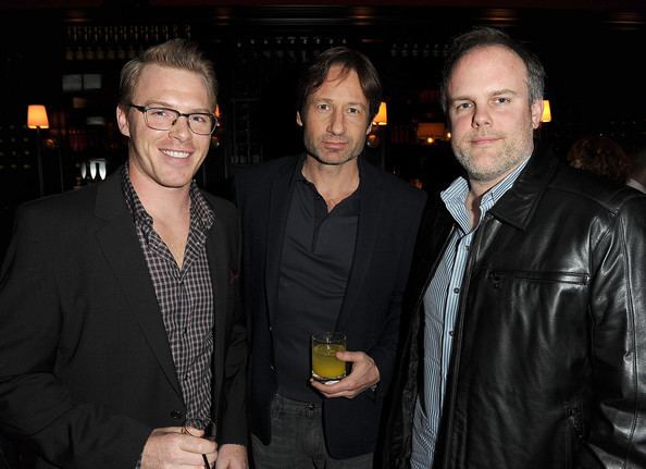 Tom Kapinos and David Duchovny in Showtime's Golden Globe Nominees Cocktail Reception