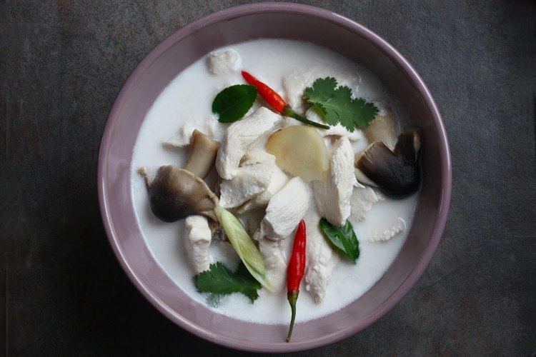 Tom kha kai Tom Kha Gai Thai Coconut Galangal Chicken Soup