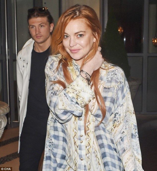 Tom Kilbey Lindsey Lohan spends the evening with exTOWIE star Tom