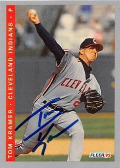 Tom Kramer Autographed Tom Kramer Cards Authentic MLB Signed Tom Kramer
