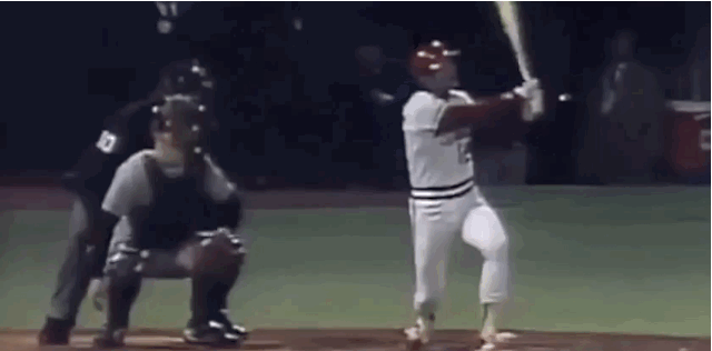 Tom Lawless GIF Let us admire Tom Lawless batflip in the 1987 World Series