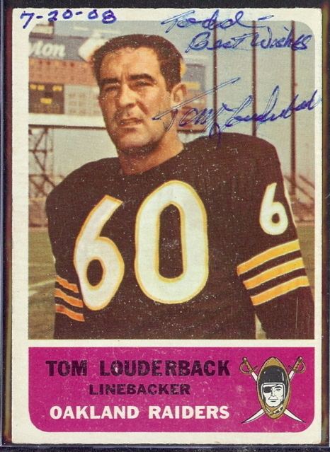 Tom Louderback Email from the AFL Oakland Raiders Tom Louderback Tales from the AFL