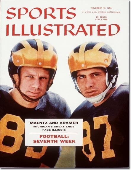 Tom Maentz November 1956 Tom Maentz and Ron Kramer were the first Michigan