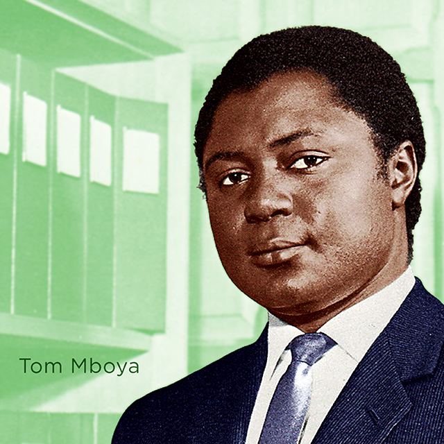 Tom Mboya Black History Month art series by artist Adam Hernandez Day 7 Tom
