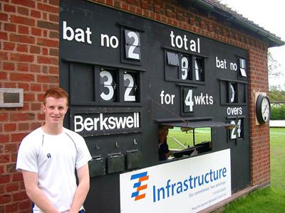 Tom Milnes Cricket Berkswell39s Tom Milnes makes England Under 19