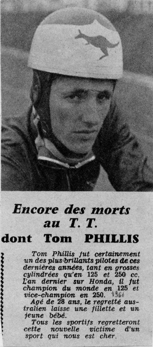 Tom Phillis Today in motorcycle history 060613