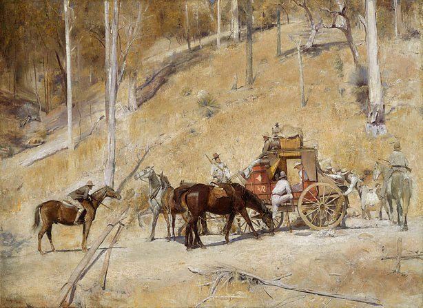 Tom Roberts Bailed up 1895 1927 by Tom Roberts The Collection