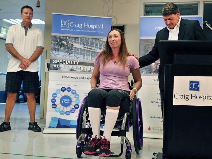 Tom Rouen Amy Van Dyken 39walked through hell with a smile on her face39