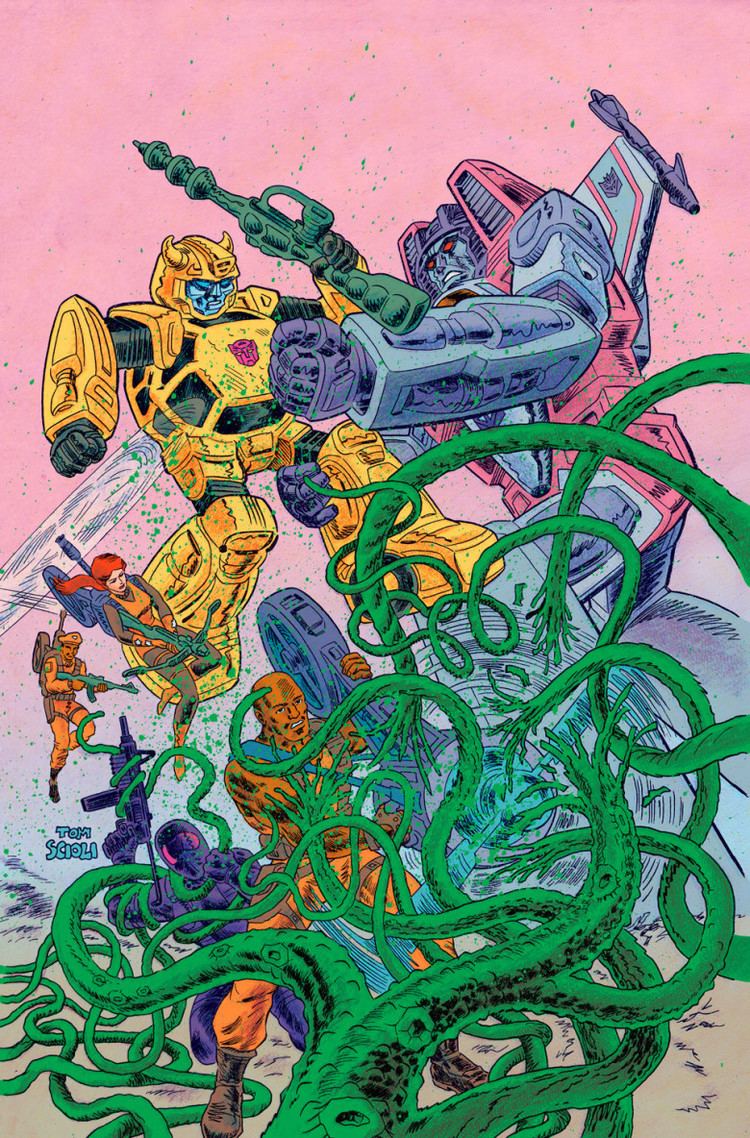 Tom Scioli Tom Scioli Free Comic Book Day Gold Transformers vs