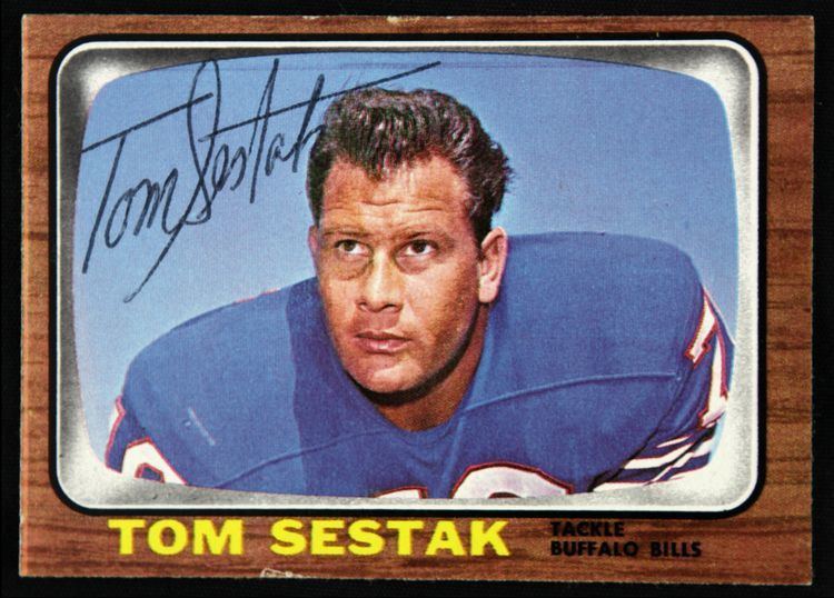 Tom Sestak Lot Detail 1965 Topps Tom Sestak Buffalo Bills Signed