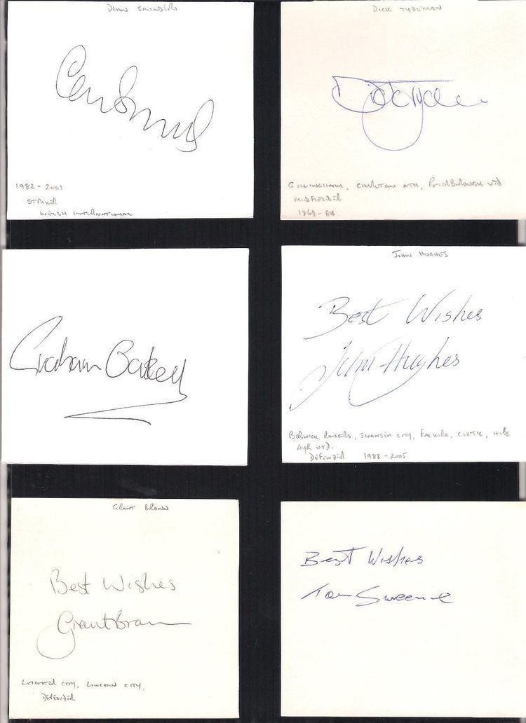 Tom Sweenie Card Signed by TOM SWEENIE the 19631968 LEICESTER CITY YORK CITY