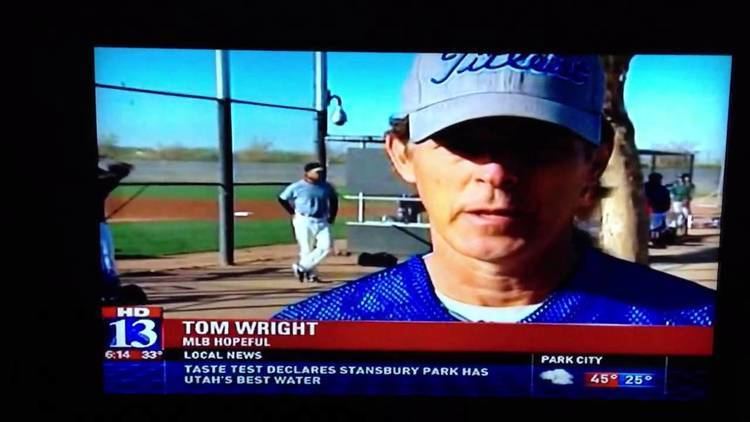 Tom Wright (baseball) Tom Wright MLB tryout in 2013 YouTube