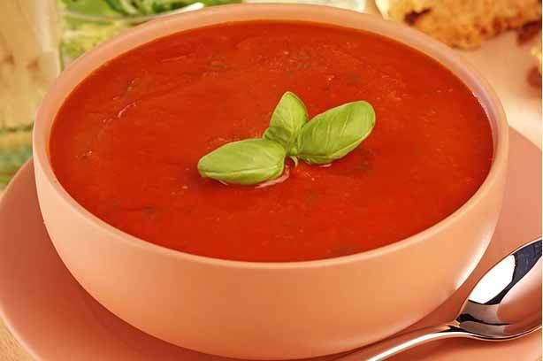 Tomato soup Roasted red pepper and tomato soup recipe goodtoknow