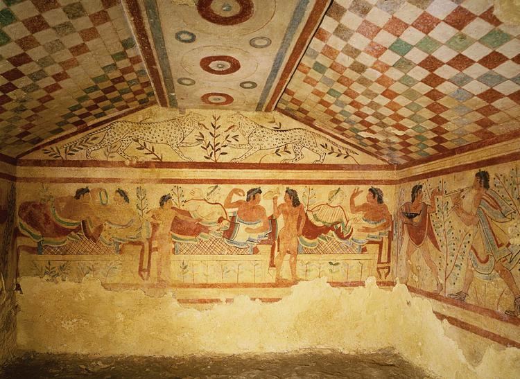 Tomb of the Leopards Tomb of the Leopards Tarquinia Italy Etruscan c 480470 BCE