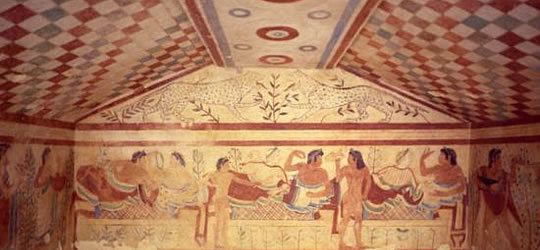 Tomb of the Triclinium History of Tomb Paintings from Tarquinia