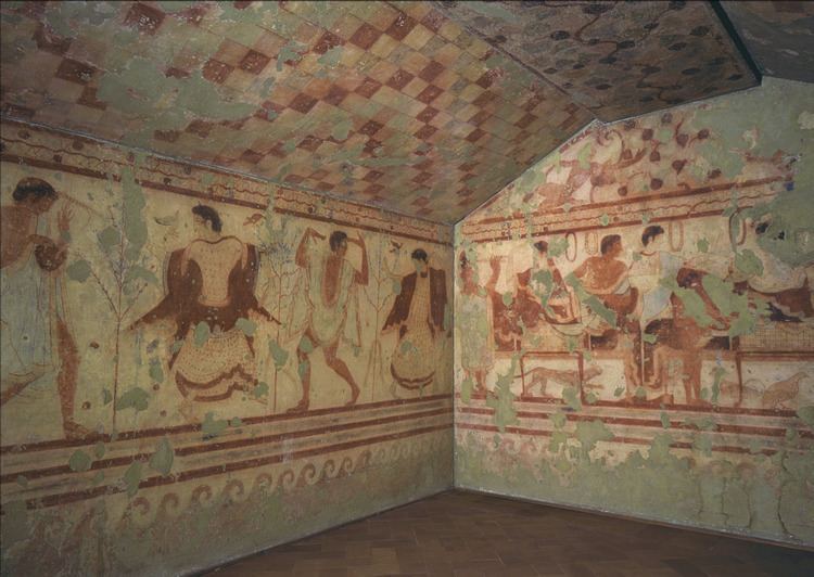 Tomb of the Triclinium Unknown Interior of the Tomb of the Triclinium Tarquinia Italy