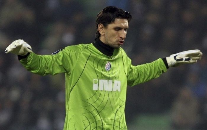 Tomislav Butina Dinamo Zagreb goalkeeper Tomislav Butina gestures during