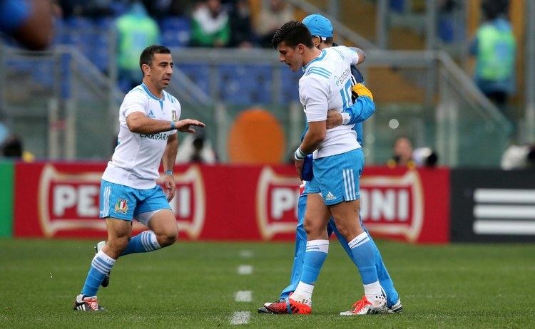 Tommaso Allan Tommaso Allan forced off by injury Italy v France 15th March 2015