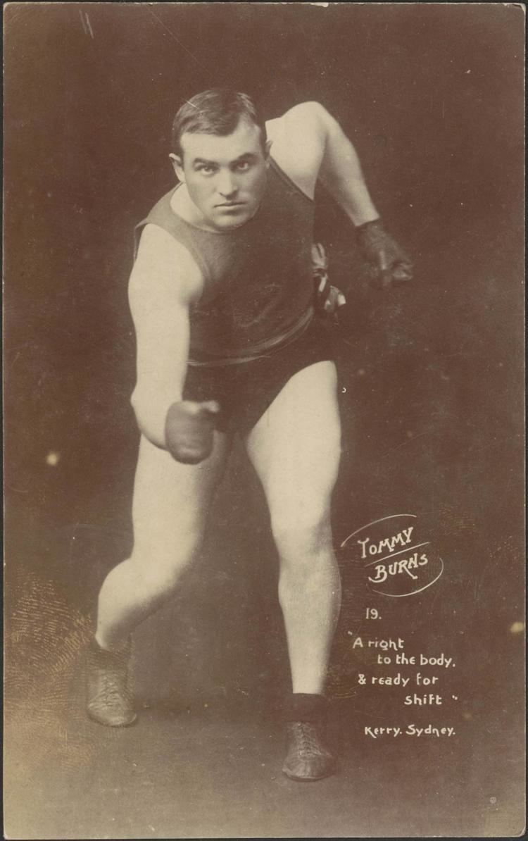 Tommy Burns (boxer) Boxing Day 1908 Burns v Johnson Sydney Living Museums