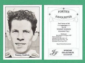 Tommy Godwin (footballer) JF SPORTING FORTIES FAVOURITE FOOTBALLER CARD TOMMY GODWIN OF
