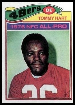 Tommy Hart wwwfootballcardgallerycom1977Topps40TommyHa