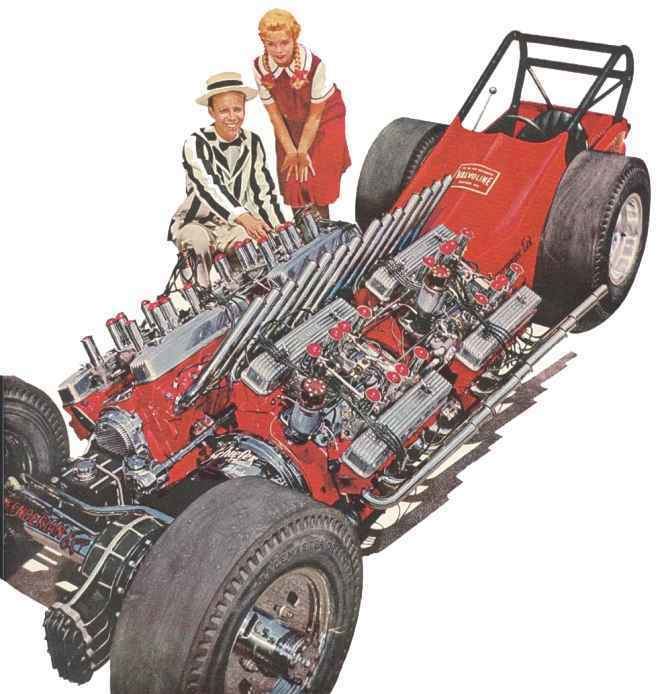 Tommy Ivo Tommy Ivo39s Buick 4 Engine 4 Wheel Drive Dragster