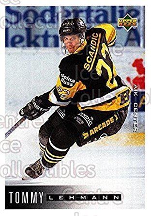 Tommy Lehmann Amazoncom CI Tommy Lehmann Hockey Card 199596 Swedish Upper