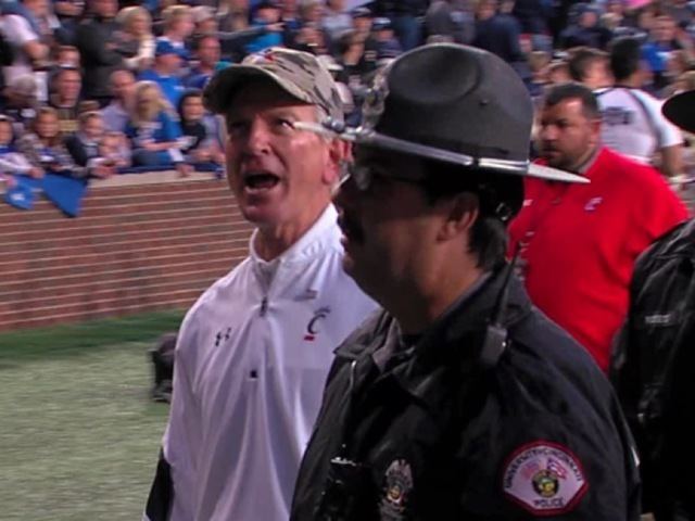 Tommy Tuberville WATCH UC football coach tells fan to go to hell WCPO Cincinnati OH