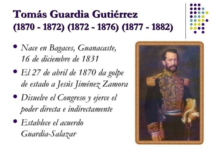Tomás Guardia Gutiérrez Perodo liberal de Costa Rica