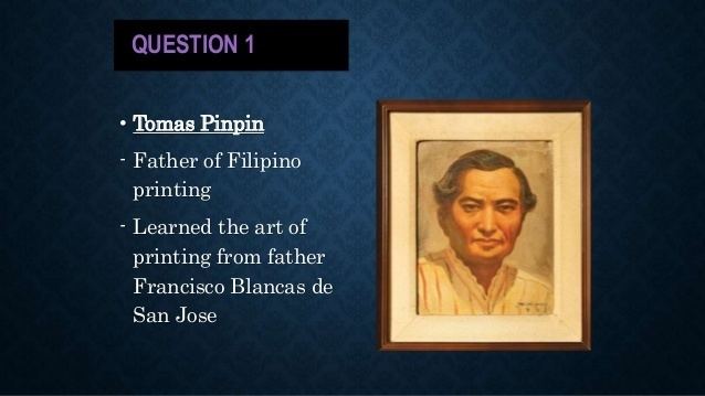 Tomás Pinpin History of Early Philippine Journalism