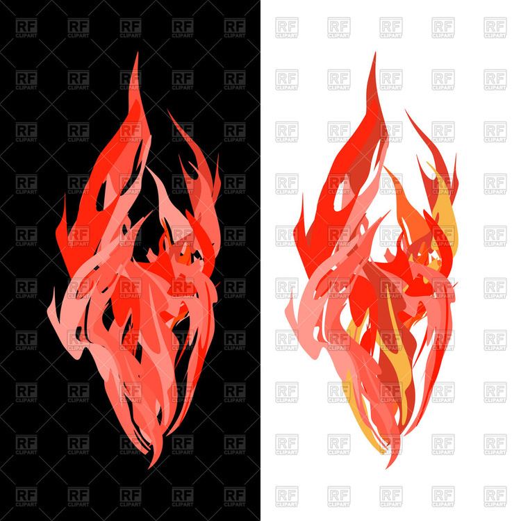 Tongues of flame Vector Image 130991 RFclipart
