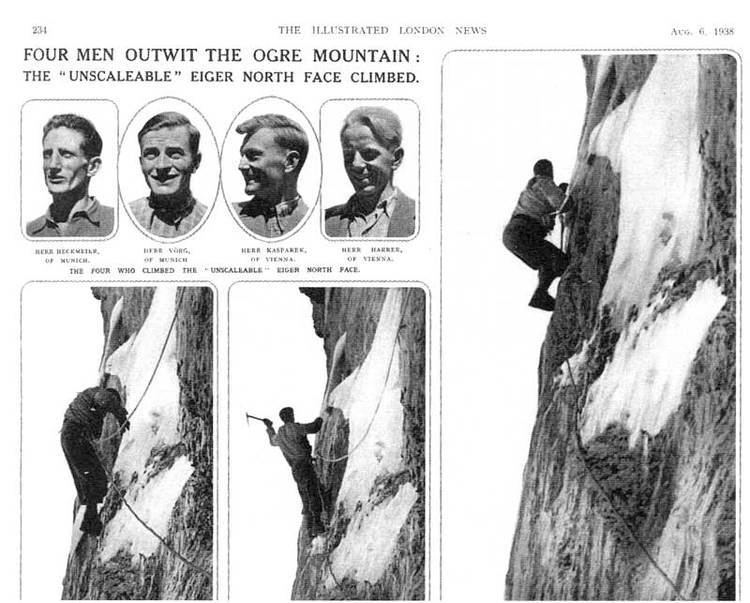 The Illustrated London News featured the four men outwit the Ogre mountain