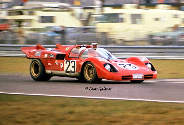 Tony Adamowicz Tony Adamowicz in a NART Ferrari 512S Daytona 1971