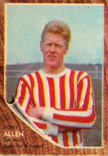 Tony Allen (footballer) STOKE CITY Tony Allen 34 ABC 1963 Footballers Trading Card