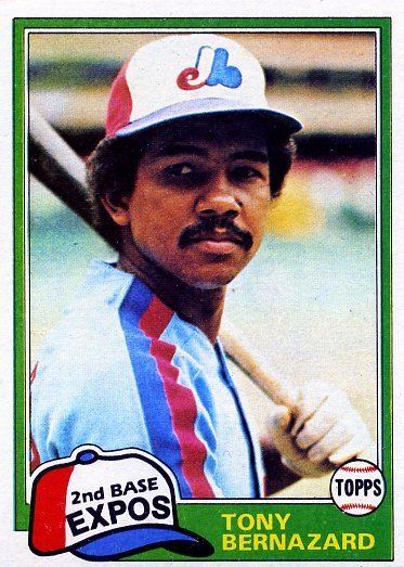 Tony Bernazard 1981 Topps 413 Tony Bernazard Montreal Expos Baseball Cards