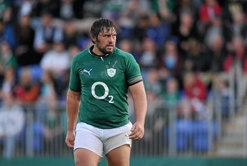 Tony Buckley Rugby giant Tony Buckley was ready to take on armed