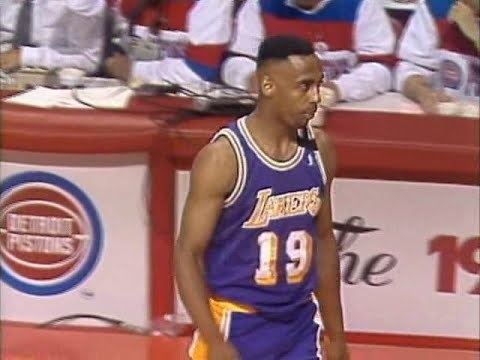Tony Campbell Tony Campbell 15pts vs Pistons 1989 Finals Game 2 YouTube