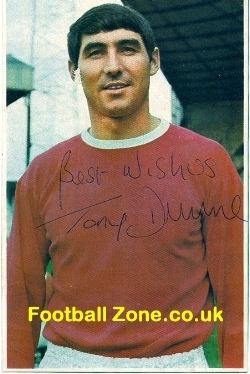 Tony Dunne Signed Football Memorabilia for sale uk Autograph