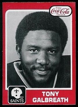 Tony Galbreath wwwfootballcardgallerycom1979CokeSaints11To