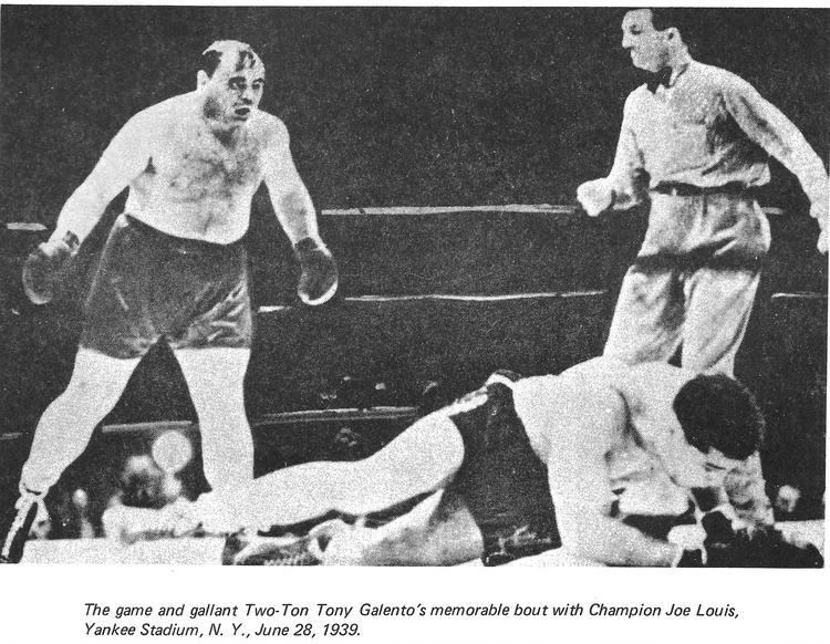 Tony Galento TONY GALENTO New Jersey Boxing Hall of Fame