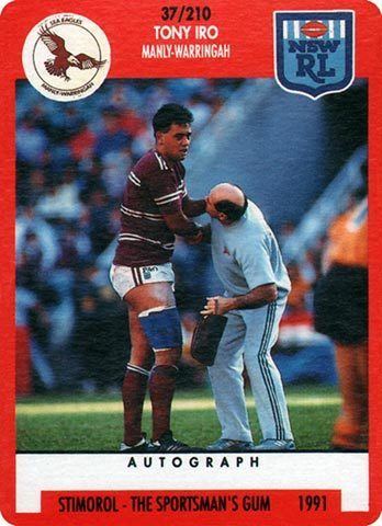 Tony Iro The Greatest Game of All Rugby League Cards Tony Iro